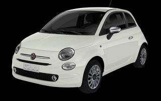 FIAT 500 car to rent provided by manos in Karpathos