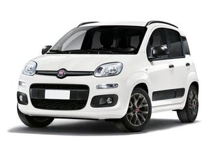 car for hire provided by manos, image of fiat panda in Karpathos